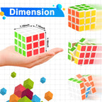 GOLDGE 40 Mini Cube Puzzles – 3x3, 40 Pieces, 6 Colors | Party Favors & Classroom Prizes