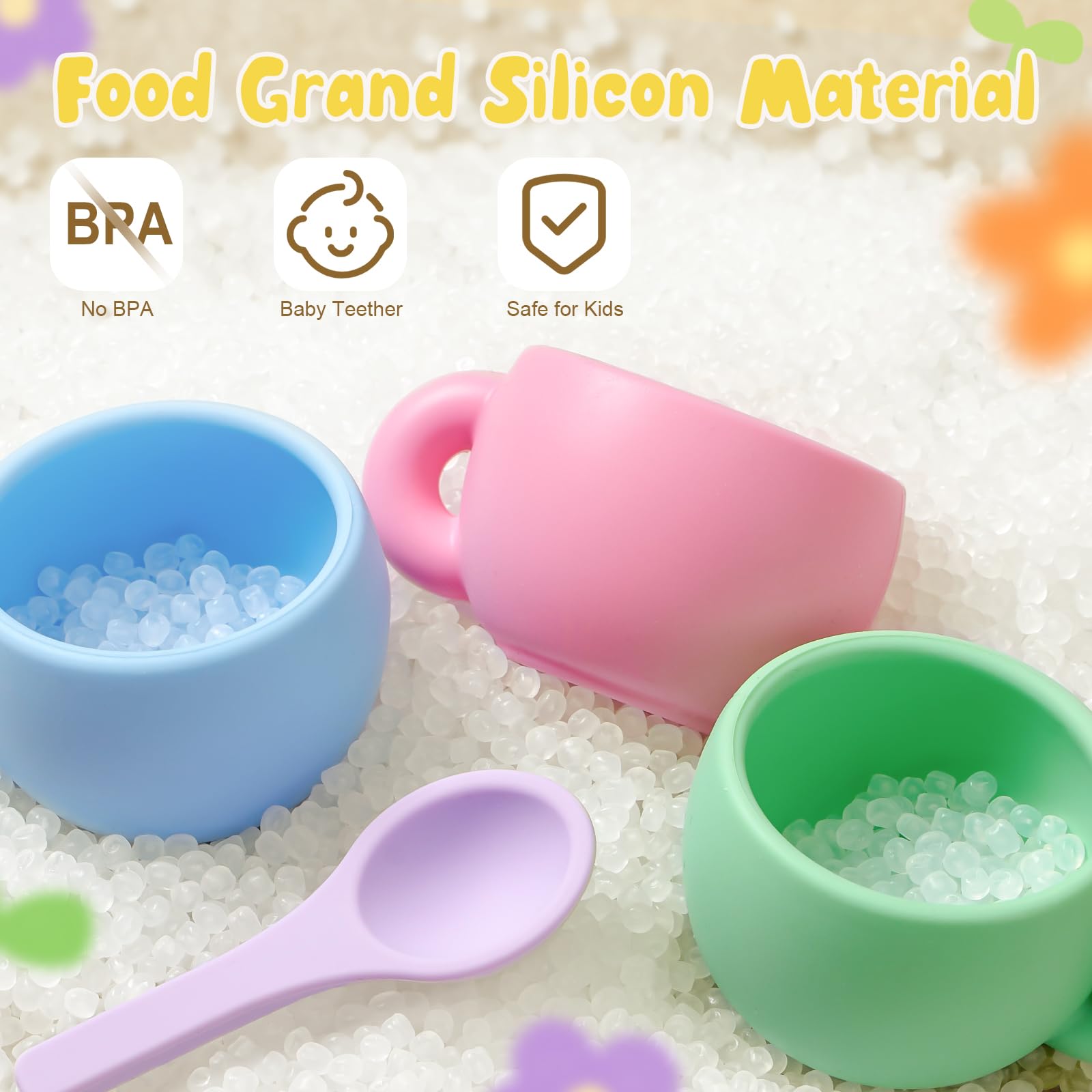 Golray Silicone Tea Set for Toddlers (Ages 3-5) – 22-Piece Washable Party Set with Storage Box