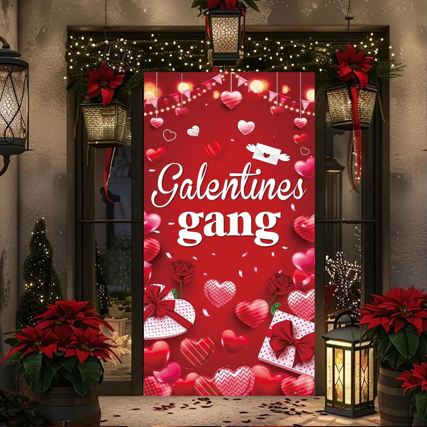 Galentines Day Decorations | Large Door Cover & Banner by GOOD FEEL KING