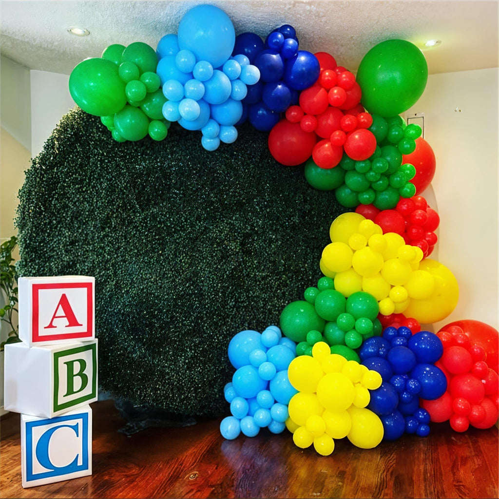 Govpy Rainbow Primary Color Latex Balloons – 60pcs 12in Set for Kids Birthday, Baby Shower & Events
