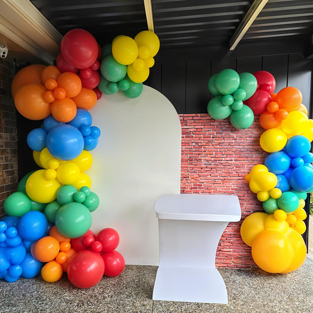 Govpy Rainbow Primary Color Latex Balloons – 60pcs 12in Set for Kids Birthday, Baby Shower & Events
