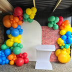 Govpy Rainbow Primary Color Latex Balloons – 60pcs 12in Set for Kids Birthday, Baby Shower & Events