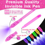 Grastfu 24 Pack Invisible Ink Pens with Animal-Valentines Cards – Classroom Valentine Party Favors