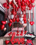 Grcypa Valentines Day Balloons Kit – Love Balloons & Heart Foils for Romance