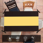 GREATRIL Black Gold Party Table Covers – 54x108 inches, 2 Pack | Disposable Tablecloths for Graduations, New Year’s Eve & More