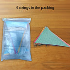 GREATRIL Pennant Banner Flags Pastel – 48 Flags, 52 ft Burlap Triangle Banners for Parties