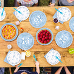 Greencian Blue Bow 96Pcs 16th Birthday Party Supplies – Plates, Napkins & Forks (Serves 24)