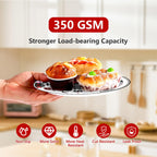 Greencian Gothic Valentine Tableware Set – 96 Pcs for 24 Guests (Plates, Napkins & Forks)