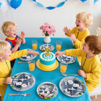 Greencian Twonado Tornado Birthday Party Plates & Napkins Set – 96 Pcs (Serves 24)