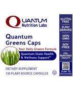 Quantum Nutrition Labs Greens Capsules – Super Greens, Organic Veggie Pills, 150 Vegetarian Capsules