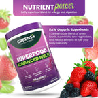 Greens+ Advanced Multi Wild Berry Superfood Powder – Organic, Vegan, Non-GMO (9.4 oz)