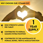 Grounded Vitamin D3 4000 IU – 365 Tablets