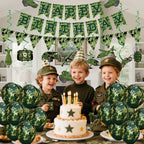 GSYUNZYKJ Army Birthday Party Decorations – Camouflage Military Banner, Balloons & Swirls