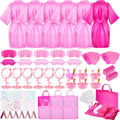 Guifizeiom Spa Party Kit for Girls — 6 Satin Robes & Sleepover Essentials