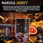 Organic SHILAJIT Gummies by NutroTonic | Cane Sugar Free, Organic Manuka Honey | 30 Gummies