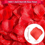 Guudmua 72 Pcs Valentines Day Decor Kit – Balloons, Petals & Romantic Accents