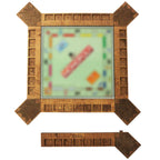 GUYTRENDz Custom Board Game Frame — Personalized Monopoly Organizer, Red Oak
