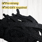 GXSOVSO Go Shawty Birthday Banner - Black Glitter Hip Hop Party Decor