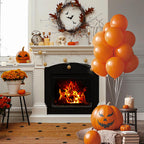 GYIPFIPA Orange Balloons 100 Pack 12-inch Latex with Ribbons for Halloween & Parties