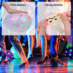 GYIPFIPA 90 Pcs UV Neon Balloons – Glow in the Dark Polka Dot Balloons for Birthday, Wedding & Parties