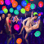 GYIPFIPA 100 Pcs UV Neon Balloons – Glow in the Dark Party Decor