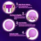 GYIPFIPA 110 Pcs UV Neon Balloons – 7 Colors, Blacklight Glow Party Decorations