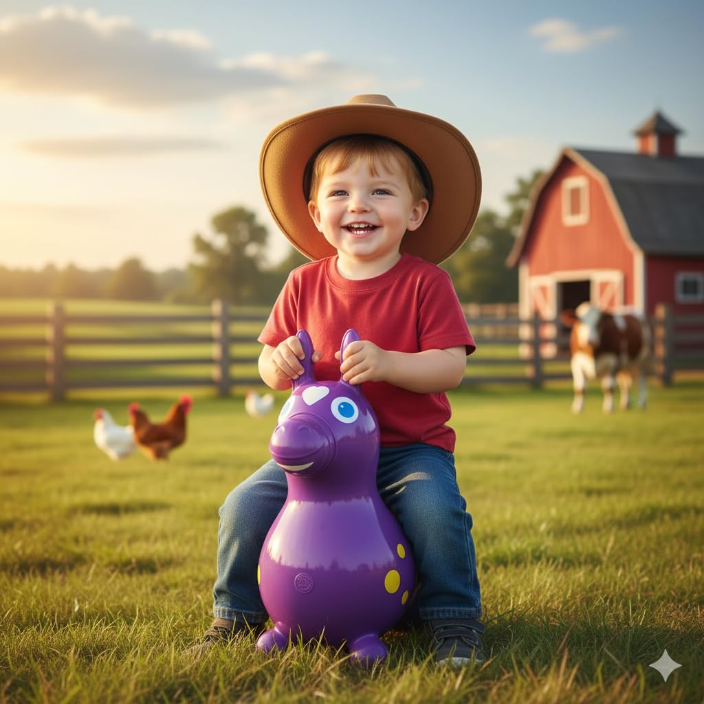 Gymnic Rody Bounce Horse Purple – Balance, Coordination & Play Toy