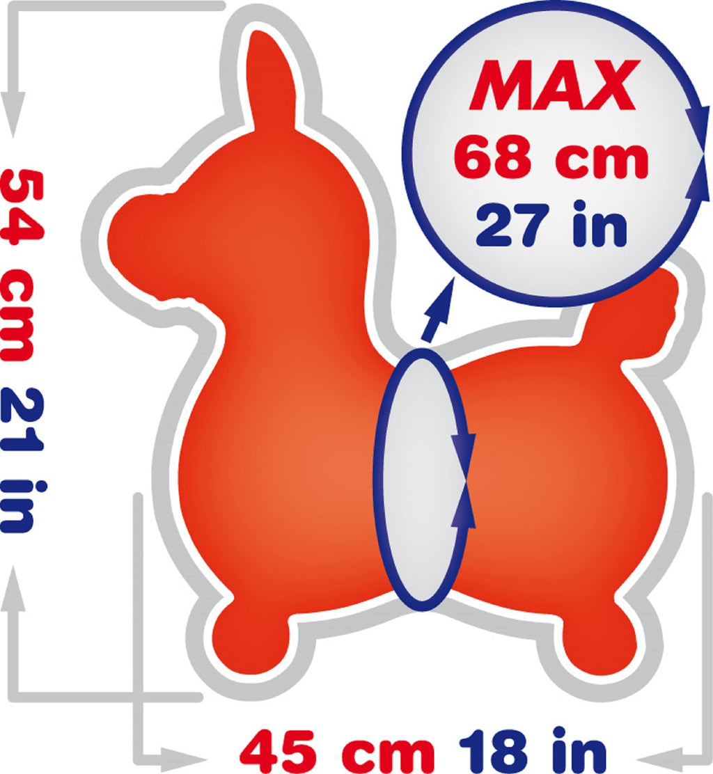Gymnic Rody Bounce Horse Red – Safe, Fun Balance Toy for Kids