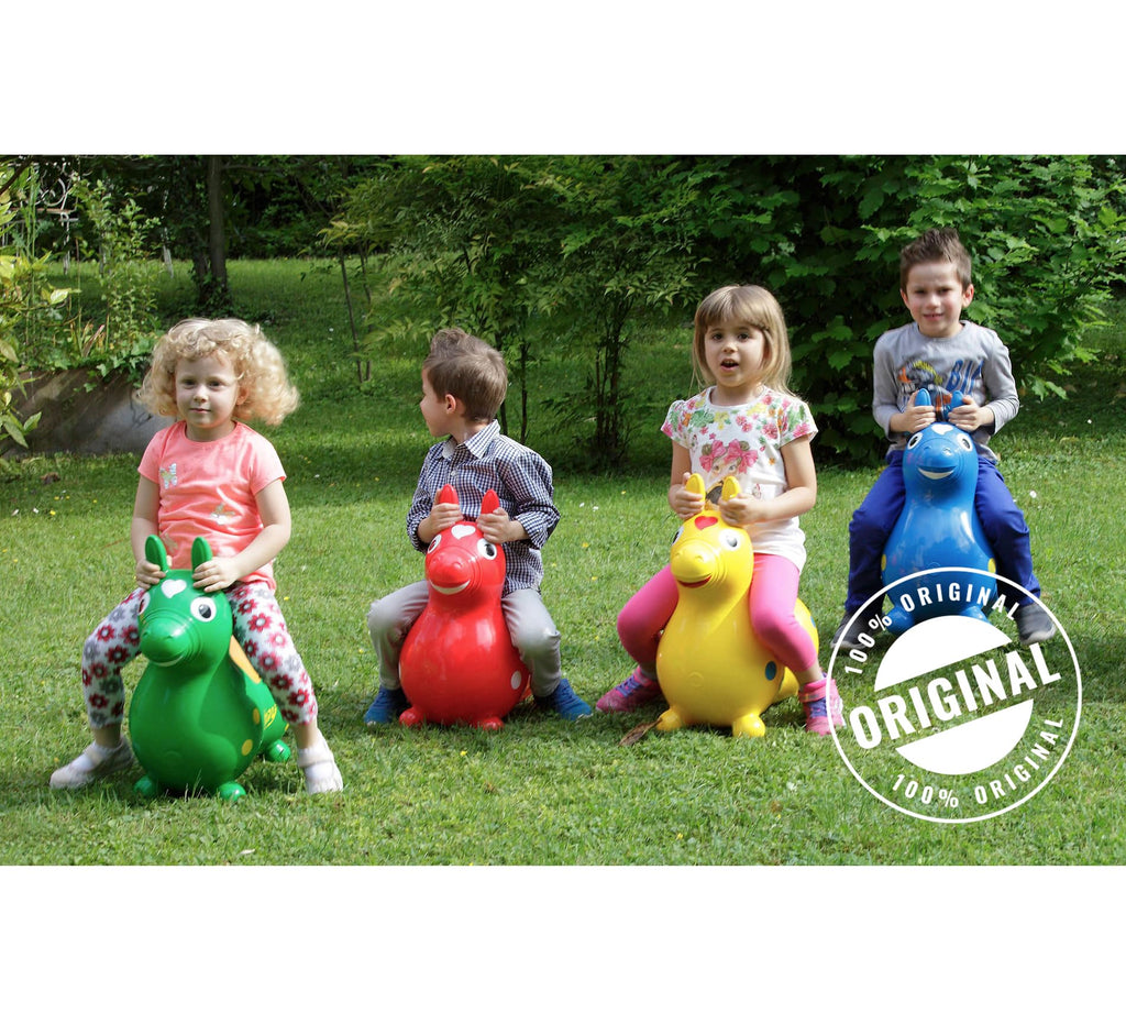 Gymnic Rody Bounce Horse Yellow | Safe Inflatable Toy for Balance and Coordination