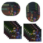 GYSIXGAOSU 40pcs Five Nights Party Supplies — 20 Plates & 20 Napkins for Birthday Decorations