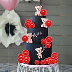 Gyufise 30Pcs Mini Balloon Cake Toppers – Foam Ball Picks for Cakes, Cupcakes & Desserts