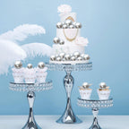 Gyufise 30Pcs Mini Balloon Cake Toppers – Foam Ball Cupcake Picks, Faux Pearl Balls, Silver