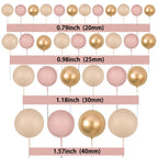 Gyufise 30Pcs Ball Cake Topper Set – Apricot Gold Ball Picks for Bear Theme Parties