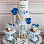 Gyufise 30Pcs Ball Cupcake Toppers – Foam Ball Cake Picks, Royal Blue