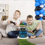Gyufise Video Game 10th Birthday Cake Topper – Glitter Cake Pick