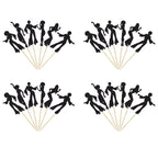 Gyufise 24Pcs 70's Disco Cupcake Toppers – Disco Ball Party Decor