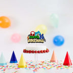 Gyufise Happy 14th Birthday Cake Topper – Glitter Video Game Cake Pick, Game On