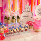 Gyufise 24Pcs Happy 40th Birthday Cupcake Toppers – Deep Blue Glitter, Cheers to 40 Years Old Party Decor