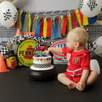 Gyufise Race Car Cake Topper Glitter – 1pc for Racing Birthday Cakes
