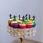 Gyufise 24Pcs 70's Disco Cupcake Toppers – Disco Ball Party Decor