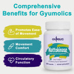 Gyumolics Nattokinase 10000FU – Organic Enzyme Blend for Movement Comfort, 180 Capsules