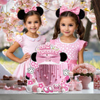 GZDUCK Oh Twodles Cake Topper Set – 46Pcs Pink Mouse Party Decor