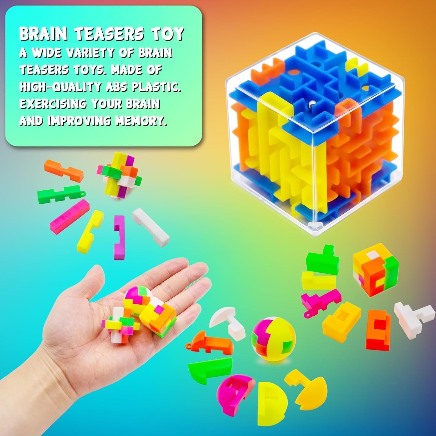 H-Partner 110 PCS Party Favors for Kids 4-8-12 | Classroom Prizes, Pinata Fillers & Gift Bags