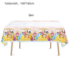 HACBYUTY 2pcs Princess Birthday Tablecloth – 70 x 42 in Disposable Table Cover