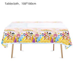 HACBYUTY 2pcs Princess Birthday Tablecloth – 70 x 42 in Disposable Table Cover