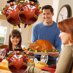 HADCKJA Thanksgiving Turkey Balloons — 3pc Foil Party Decor Set