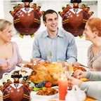 HADCKJA Thanksgiving Turkey Balloons — 3pc Foil Party Decor Set