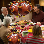 HADCKJA Thanksgiving Turkey Balloons — 3pc Foil Party Decor Set