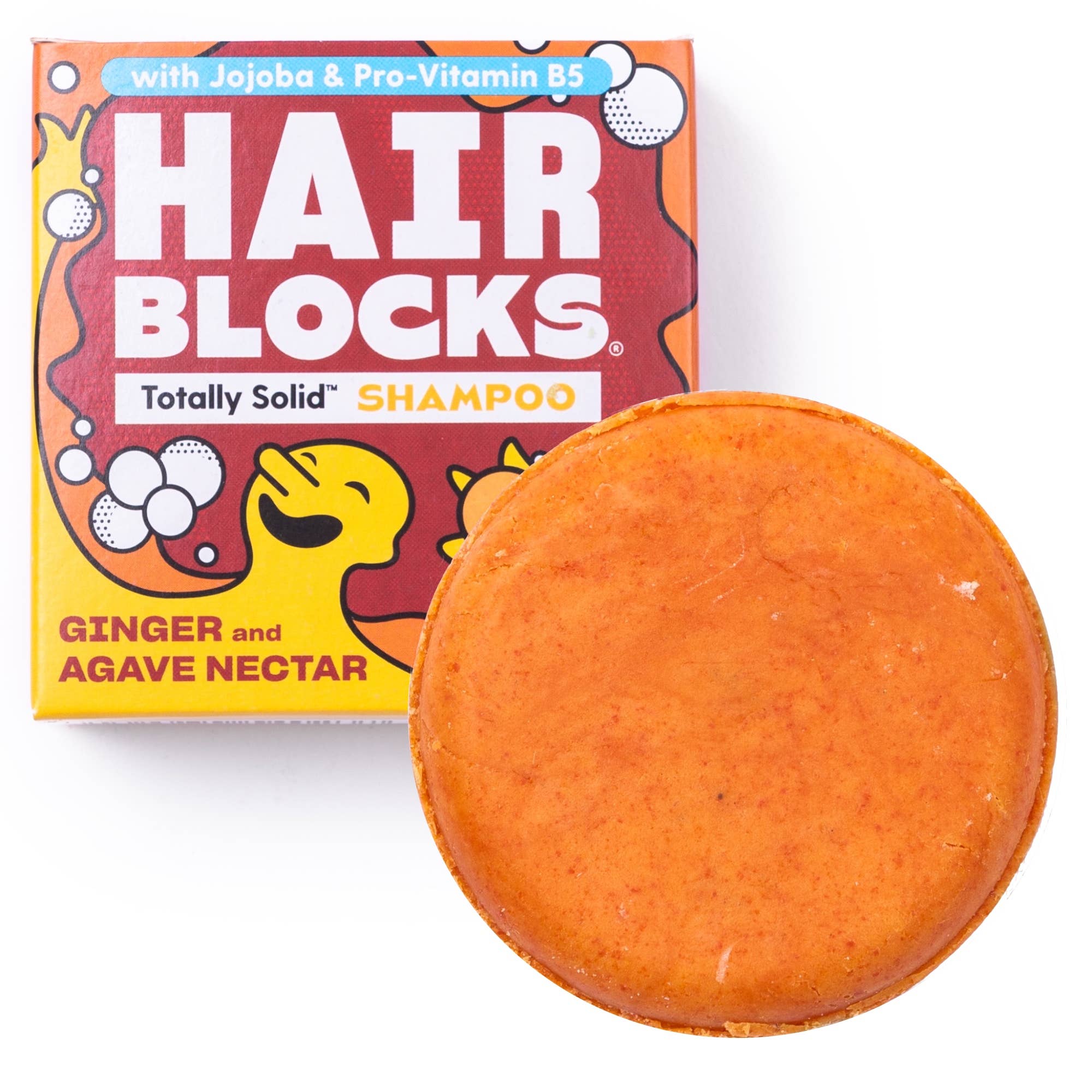 Hair Blocks Festes Shampoo Ingwer & Agavendicksaft – Plastikfreie vegane Shampoo Bars
