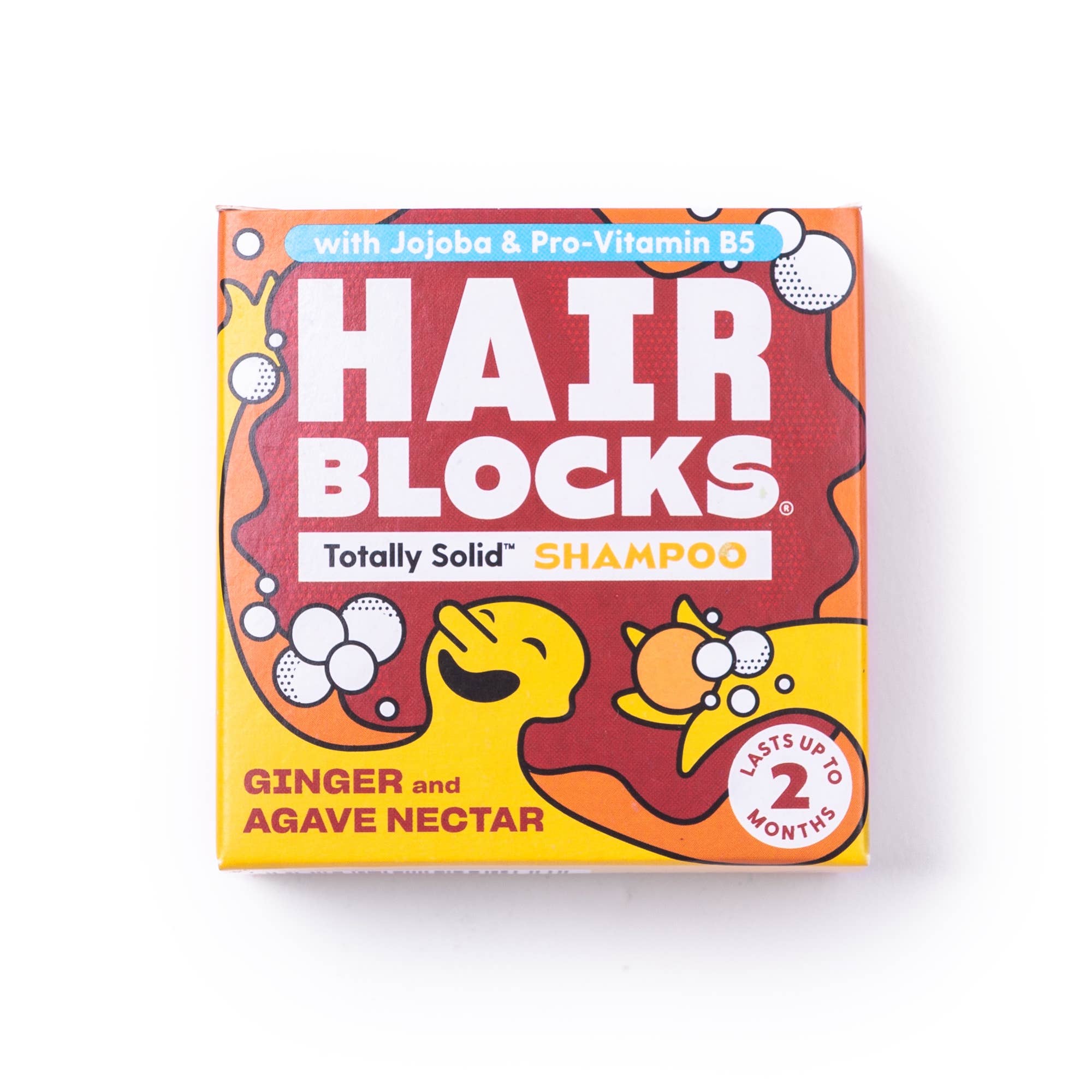 Hair Blocks Festes Shampoo Ingwer & Agavendicksaft – Plastikfreie vegane Shampoo Bars